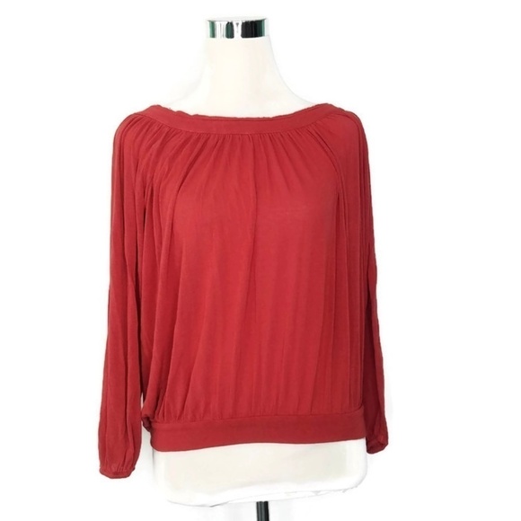 Free People Red Boho Chic Blouse Festival Small - Picture 1 of 8